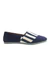 Shop_Artimen_Blue Striped Fabric Shoes_Online_at_Aza_Fashions