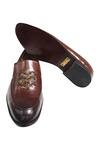 Buy_Artimen_Brown Embroidered Loafer_Online_at_Aza_Fashions