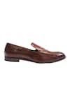 Shop_Artimen_Brown Embroidered Loafer_Online_at_Aza_Fashions
