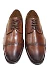 Shop_Artimen_Brown Handcrafted Oxford Shoes_at_Aza_Fashions