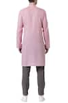 Shop_Suketdhir_Pink Cotton Plain Kurta  _at_Aza_Fashions