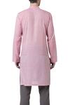 Shop_Suketdhir_Pink Cotton Plain Kurta  _Online_at_Aza_Fashions