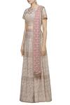 Abhi Singh_Pink Round Hand Embroidered Bridal Lehenga Set _Online_at_Aza_Fashions