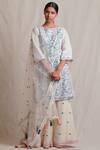 Buy Sue Mue Off White Tulle, Linen, Jute Cutdana Embroidery, Resham Thread Round Kurta Set Online at Aza Fashions Buy_Sue Mue_Off White Tulle, Linen, Jute Cutdana Embroidery, Resham Thread Round Kurta Set _Online_at_Aza_Fashions
