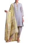 Buy Sue Mue Yellow Cotton, Linen Notch Collar Embroidered Kurta Dhoti Pant Set at Aza Fashions Buy_Sue Mue_Yellow Cotton, Linen Notch Collar Embroidered Kurta Dhoti Pant Set _at_Aza_Fashions