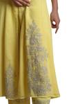 Sue Mue Yellow Jute V Neck Embroidered Anarkali Set Online at Aza Fashions Sue Mue_Yellow Jute V Neck Embroidered Anarkali Set _Online_at_Aza_Fashions