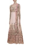 Shop_Neha Mehta Couture_Pink Hand Embroidered Kurta Set _Online_at_Aza_Fashions