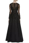 Shop_Neha Mehta Couture_Black Embellished Gown _at_Aza_Fashions