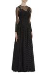 Buy_Neha Mehta Couture_Black Embellished Gown _Online_at_Aza_Fashions