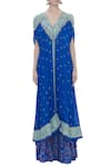 Buy_Arpita Mehta_Blue Georgette Embroidered Kurta With Bandhani Sharara_Online_at_Aza_Fashions