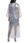 Shop_MxS_Silver Embroidered Kaftan Dress_at_Aza_Fashions