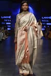 Buy_Sailesh Singhania_Gold Handwoven Pure Mulberry Silk Saree_at_Aza_Fashions