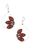 Buy_Sangeeta Boochra_Silver Plated Stones Drop Earrings _at_Aza_Fashions