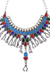 Shop_Sangeeta Boochra_Multi Color Multicolor Ghungroo Choker Necklace _at_Aza_Fashions