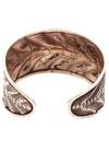 Sangeeta Boochra_Silver Plated Metal Embossed Cuff_Online_at_Aza_Fashions