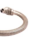 Shop_Sangeeta Boochra_Silver Plated Baroque Design Adjustable Cuff Bracelet _Online_at_Aza_Fashions