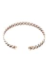 Sangeeta Boochra_Silver Plated Spiral Design Metal Cuff Bracelet _Online_at_Aza_Fashions