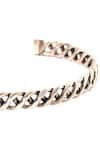 Shop_Sangeeta Boochra_Silver Plated Spiral Design Metal Cuff Bracelet _Online_at_Aza_Fashions