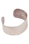 Sangeeta Boochra_Silver Plated Oxidized Handcrafted Cuff _Online_at_Aza_Fashions