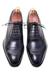 Shop_Toramally - Men_Black European Vegetable Tanned Leather Sole Broque Shoes _at_Aza_Fashions