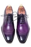 Shop_Toramally - Men_Blue European Vegetable Tanned Leather Sole Shaded Brogue Shoes _at_Aza_Fashions