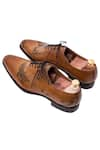 Buy_Toramally - Men_Brown European Vegetable Tanned Leather Sole Inked Oxford Shoes _at_Aza_Fashions