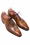 Buy_Toramally - Men_Brown European Vegetable Tanned Leather Sole Inked Oxford Shoes _Online_at_Aza_Fashions