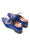 Toramally - Men_Blue European Vegetable Tanned Leather Sole Handpainted Oxford Shoes _Online_at_Aza_Fashions