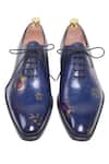 Toramally - Men_Blue European Vegetable Tanned Leather Sole Vintage Oxford Shoes_Online_at_Aza_Fashions