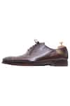 Shop_Toramally - Men_Brown European Vegetable Tanned Leather Sole Inked Oxford Shoes _Online_at_Aza_Fashions