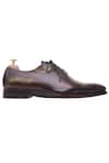 Buy_Toramally - Men_Brown European Vegetable Tanned Leather Sole Inked Oxford Shoes 