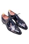 Buy_Toramally - Men_Blue European Vegetable Tanned Leather Sole Handpainted Oxford Shoes _Online_at_Aza_Fashions