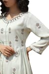 Shop_Bohame_Green Cotton Silk Round Printed Kurta Dhoti Pant Set_at_Aza_Fashions