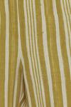 Shop_Anavila_Yellow Cotton Striped Trouser_Online_at_Aza_Fashions