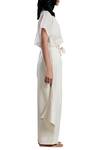 MATI_Beige Linen Crop Top_Online_at_Aza_Fashions