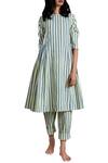 Buy_MATI_Yellow Handloom Cotton Dress_at_Aza_Fashions