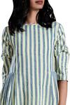 Shop_MATI_Yellow Handloom Cotton Dress_Online_at_Aza_Fashions