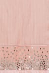 KAVERI_Pink Linen Sequin Embroidered Scarf_Online_at_Aza_Fashions