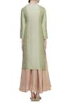 Shop_Ivory By Dipika_Green Hand Embroidered Kurta Sharara Set  _at_Aza_Fashions