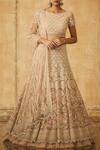 Buy_Tarun Tahiliani_Pink Round Embroidered Lehenga Set _at_Aza_Fashions