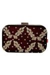 Buy_House of Vian_Embroidered Clutch Cum Sling Bag_at_Aza_Fashions