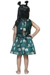 Shop_Kirti Agarwal - Pret N Couture_Green Pleated Skirt With Top For Girls_at_Aza_Fashions