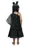 Shop_Kirti Agarwal - Pret N Couture_Black Bow Detailed Dress For Girls_at_Aza_Fashions