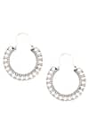 Buy_Sangeeta Boochra_Silver Plated Beads Handcrafted Loop Earrings _at_Aza_Fashions