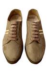 Shop_Artimen_Beige Lace Up Sneakers_at_Aza_Fashions