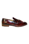 Shop_Artimen_Wine Leather Tassel Detailed Loafers _Online_at_Aza_Fashions