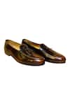 Artimen_Brown Leather Tassel Detailed Loafers _Online_at_Aza_Fashions