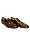 Artimen_Brown Leather Lace Up Oxfords _Online_at_Aza_Fashions