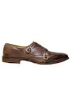 Shop_Artimen_Brown Leather Block Heel Brogues _Online_at_Aza_Fashions