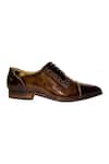 Shop_Artimen_Brown Leather Block Heel Brogues _Online_at_Aza_Fashions